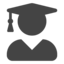 user graduate icon